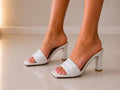 Miami Braided Strap High Chunky Heels